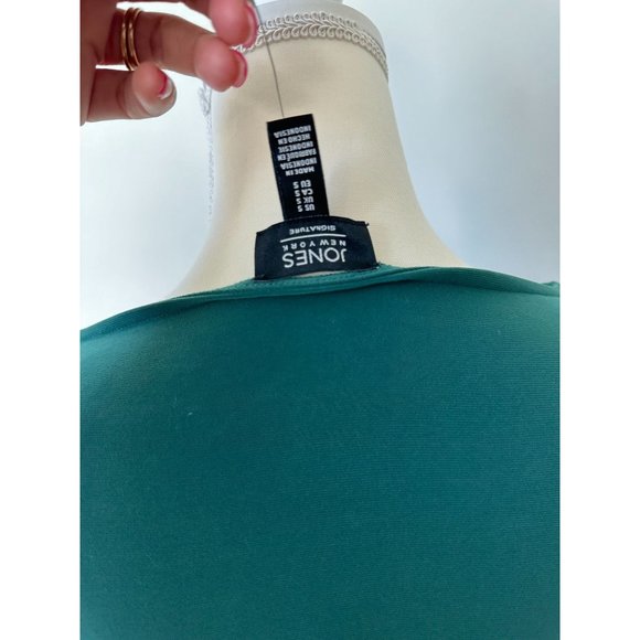 JONESNY Green 3/4 Sleeve Blouse Top Size Small NEW - Picture 5 of 7